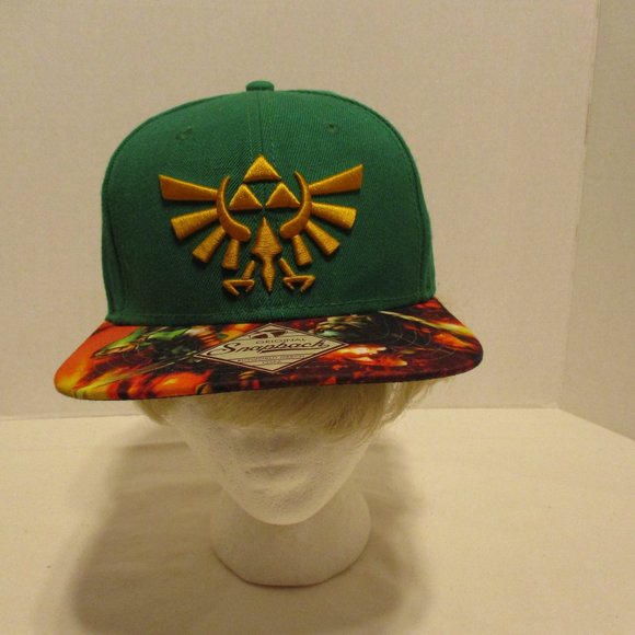 Nintendo Other - Nintendo Zelda Snapback Yellow Green Red Graphic Hat